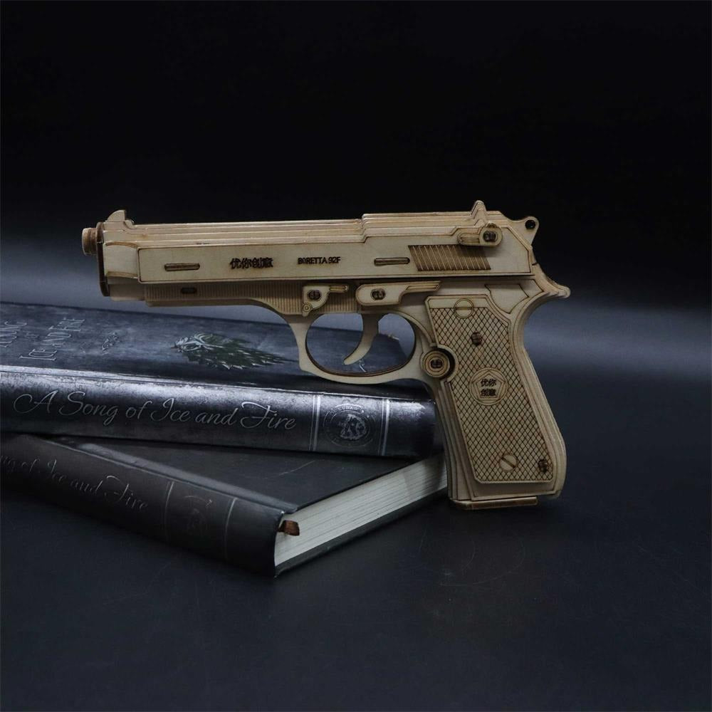 Small Pistol 3D Wooden Puzzle