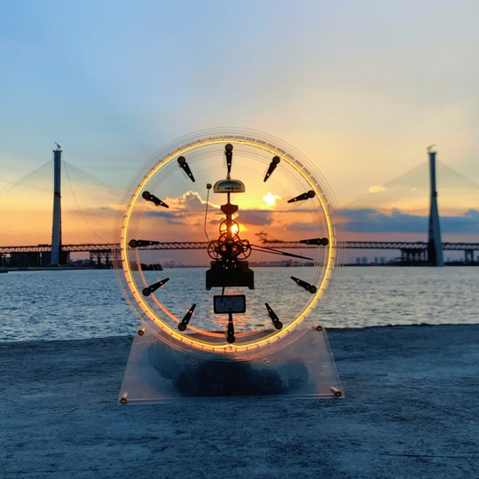 Acrylic Metal Mechanical Light Clock
