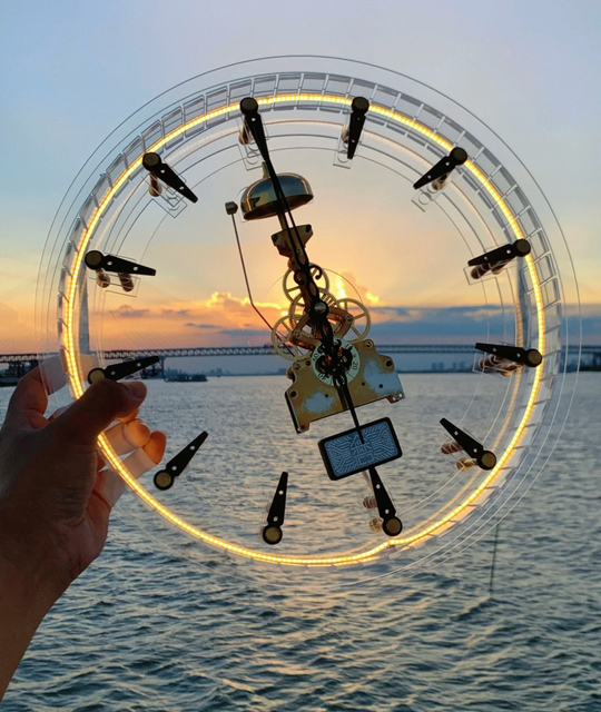 Acrylic Metal Mechanical Light Clock