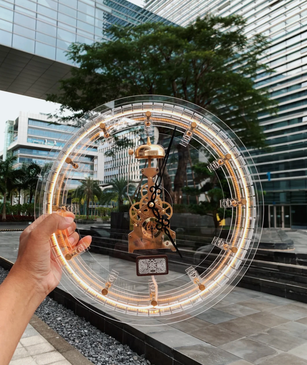 Acrylic Metal Mechanical Light Clock