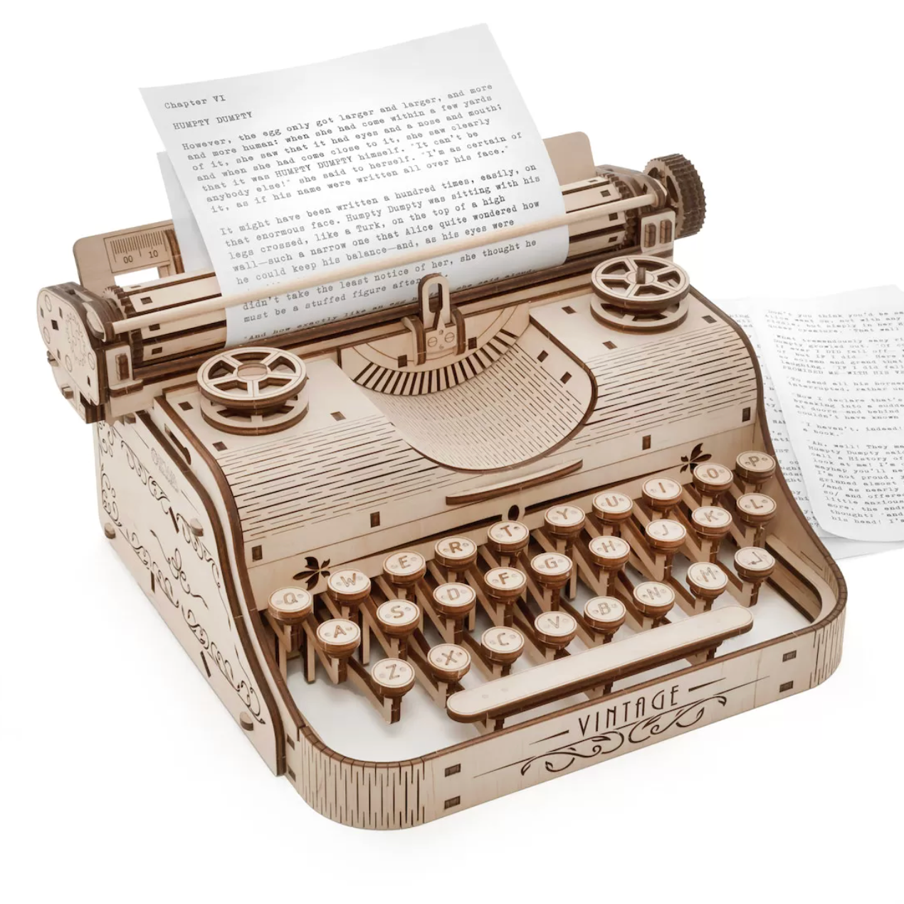 Typewriter 3D Wooden Puzzle