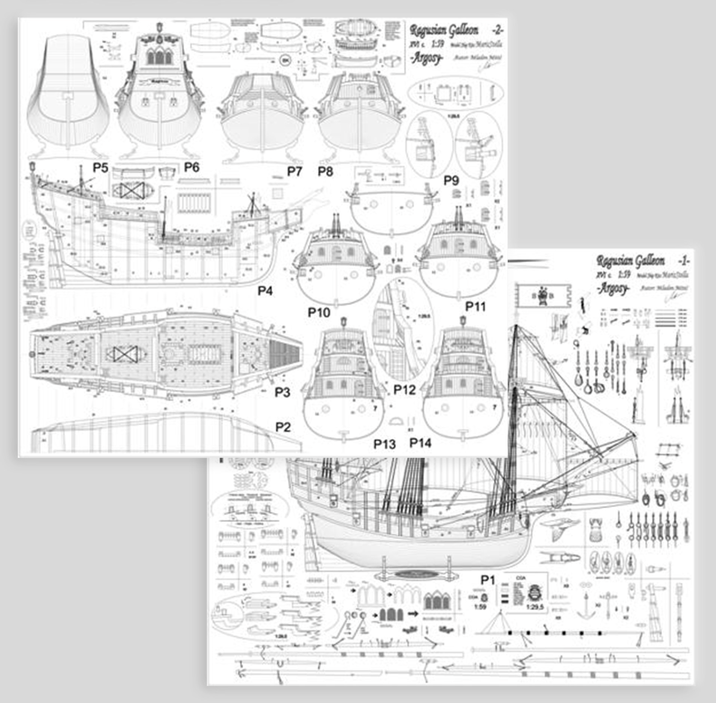 Ragusian Galleon 3D Wooden Puzzle