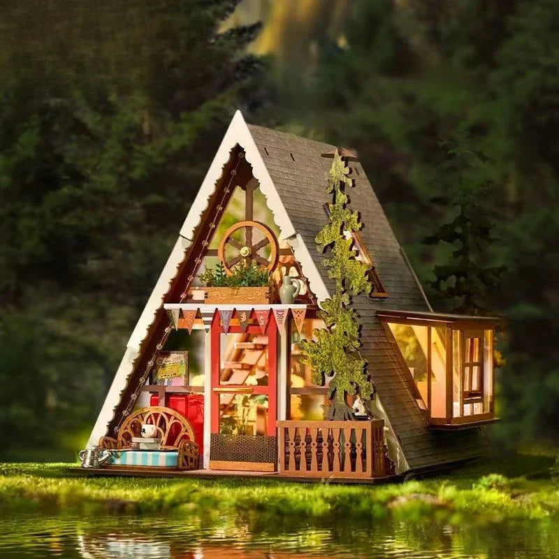 Triangle Cabin Miniature House