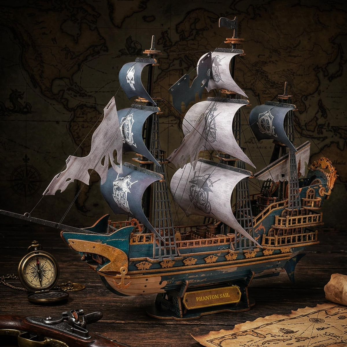Shadow Sail 3D Ship Puzzle