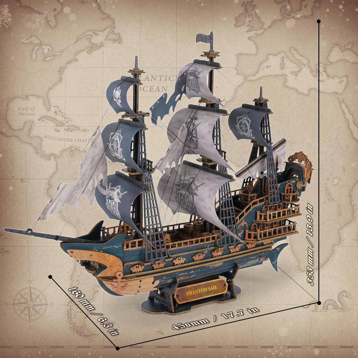 Shadow Sail 3D Ship Puzzle