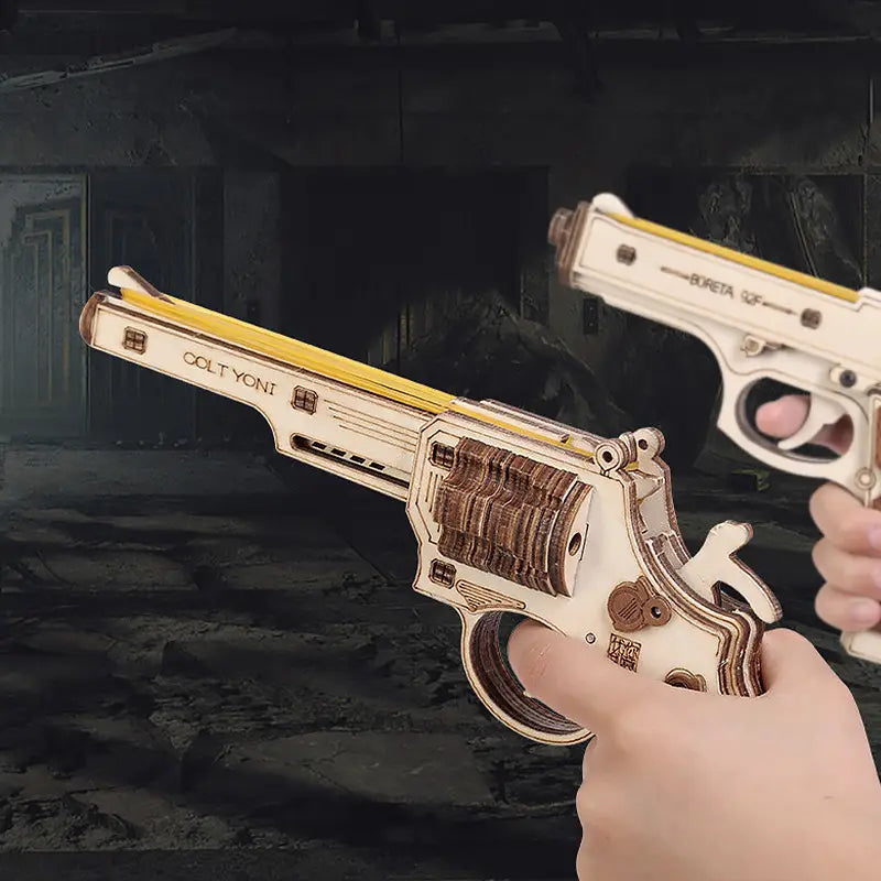 Small Pistol 3D Wooden Puzzle