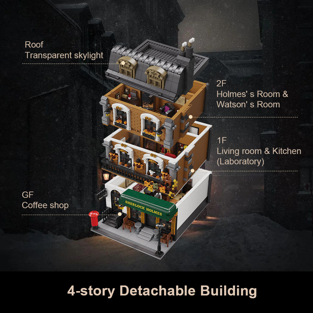 Sherlock Holmes Baker Street 3D Plastic Kit