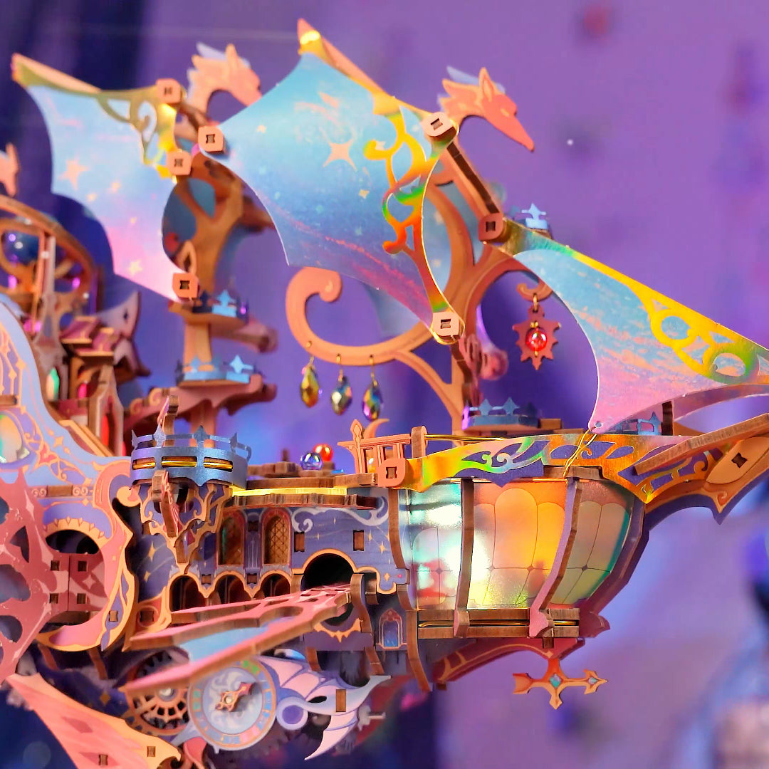 Star Trails Mirage Boat 3D Wooden Puzzle