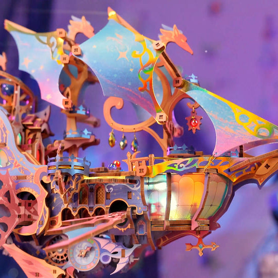 Star Trails Mirage Boat 3D Wooden Puzzle