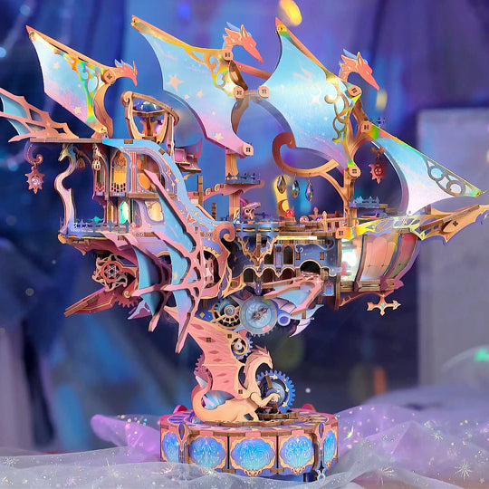 Star Trails Mirage Boat 3D Wooden Puzzle