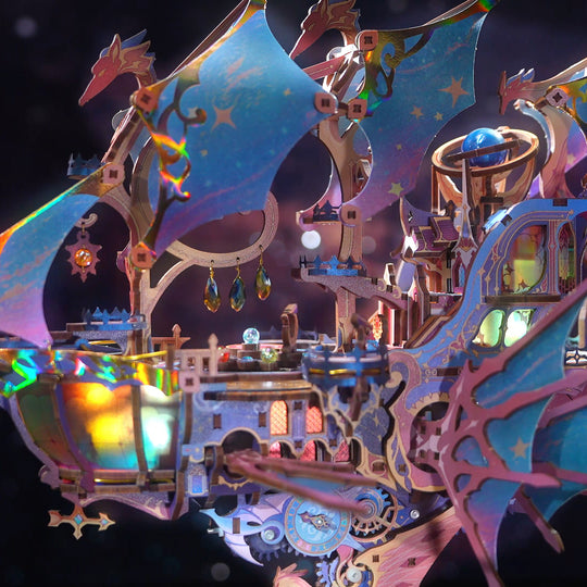 Star Trails Mirage Boat 3D Wooden Puzzle