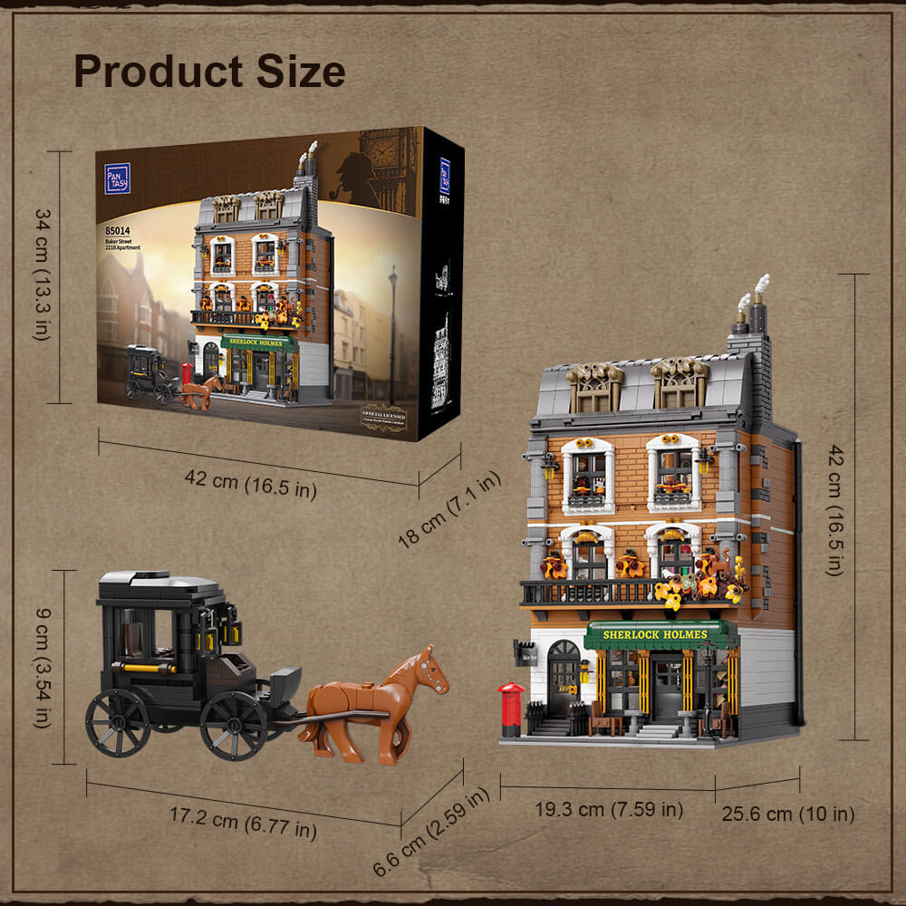 Sherlock Holmes Baker Street 3D Plastic Kit