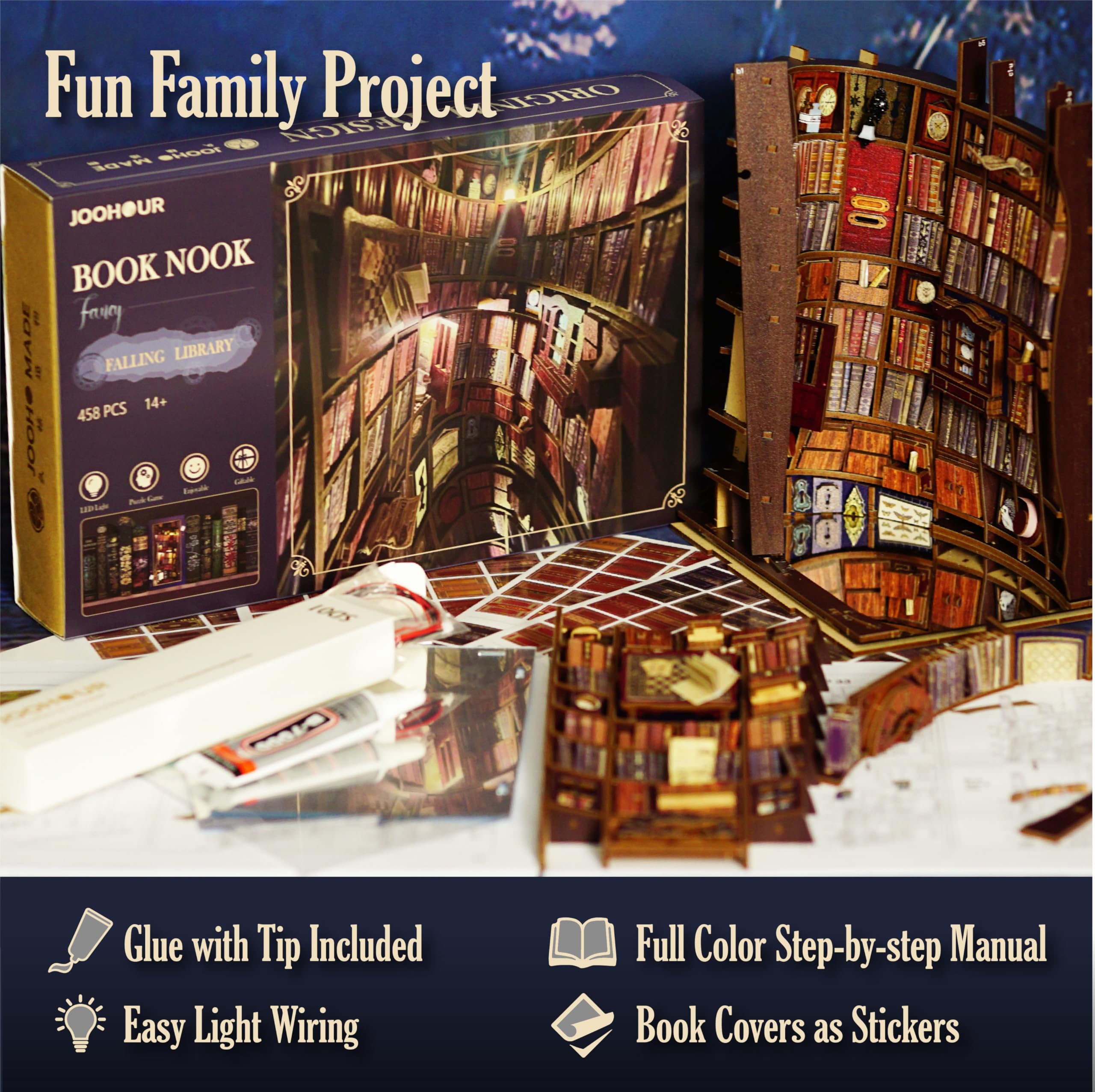 B-falling Library DIY Book Nook