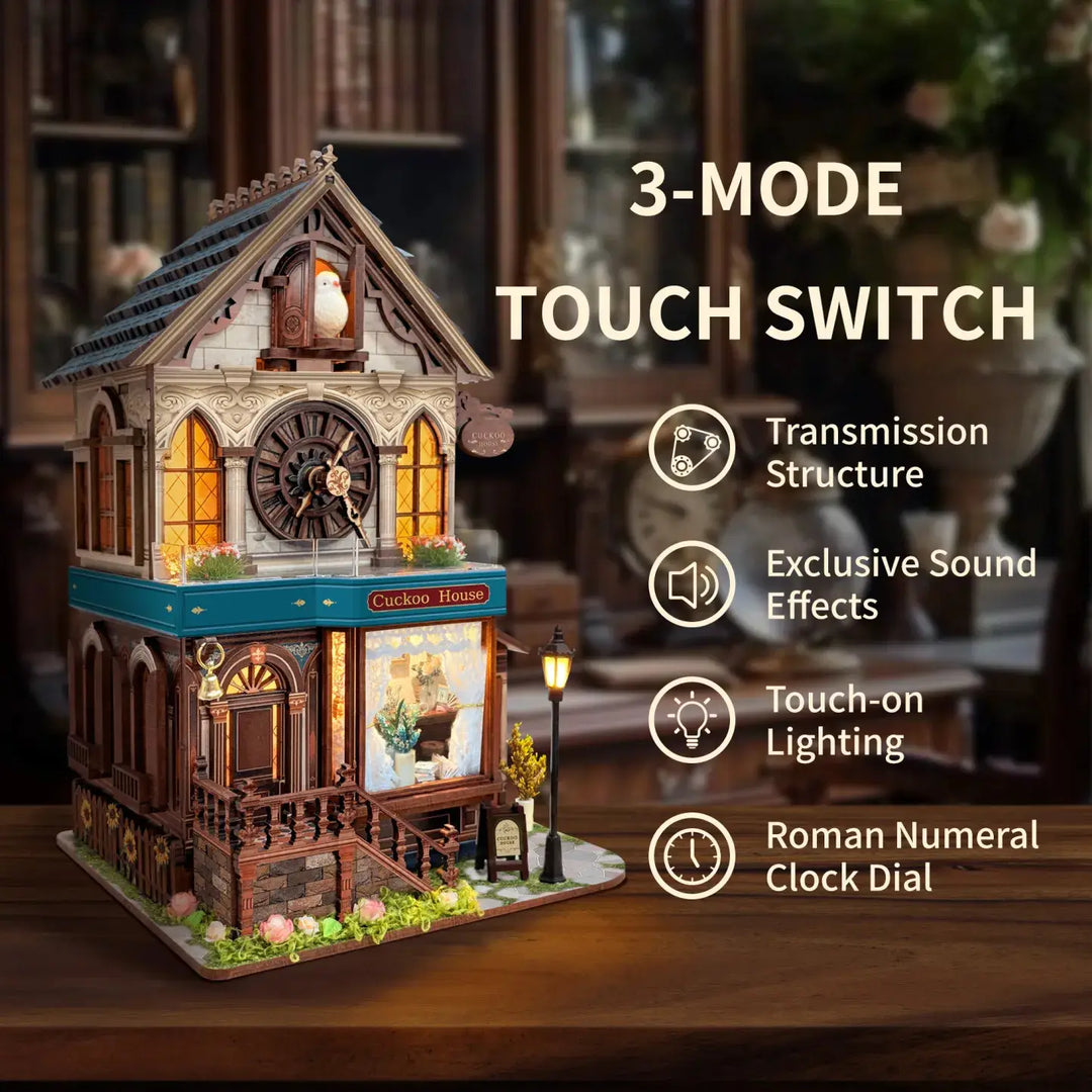 Cuckoo House 3D Wooden Puzzle