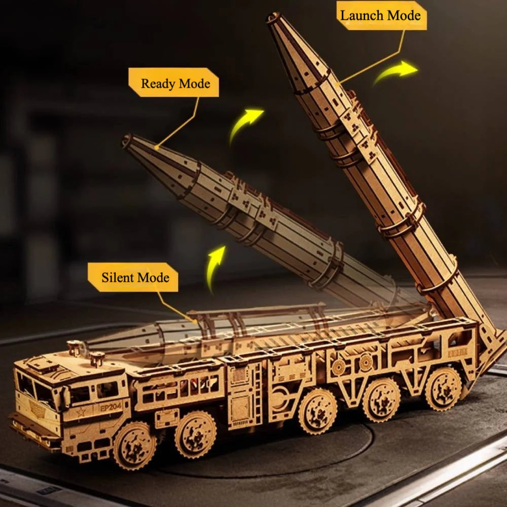 Missile Vehicle 3D Wooden Puzzle