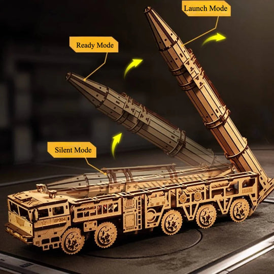 Missile Vehicle 3D Wooden Puzzle