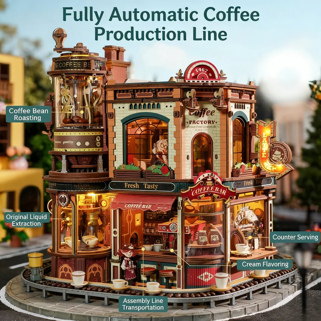 Coffee Bar 3D Wooden Puzzle
