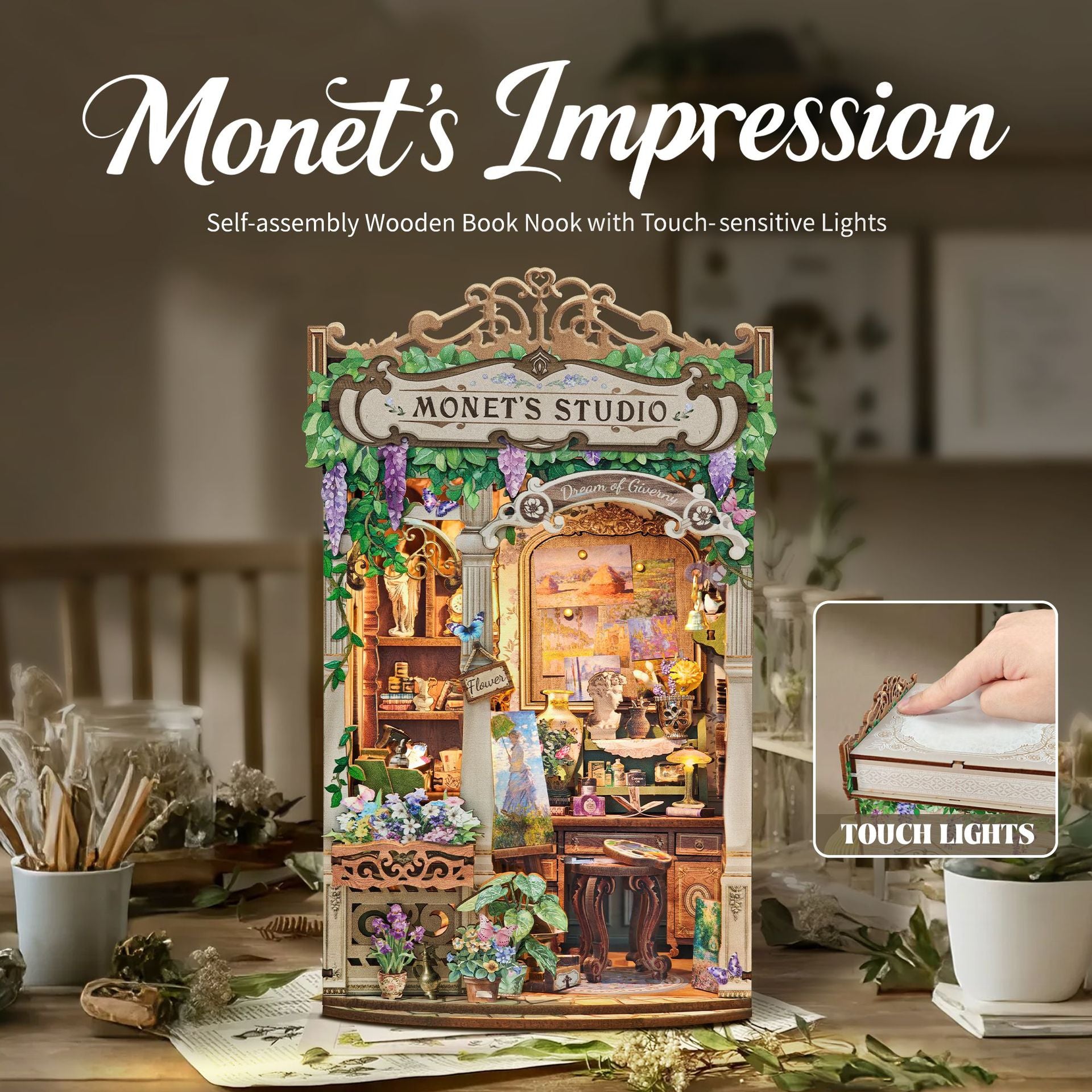 Monet's Impression DIY Book Nook