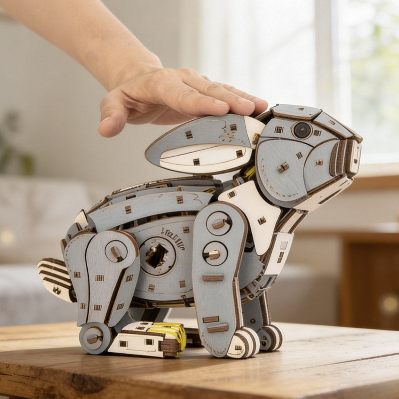 Mechanical Rabbit 3D Wooden Puzzle