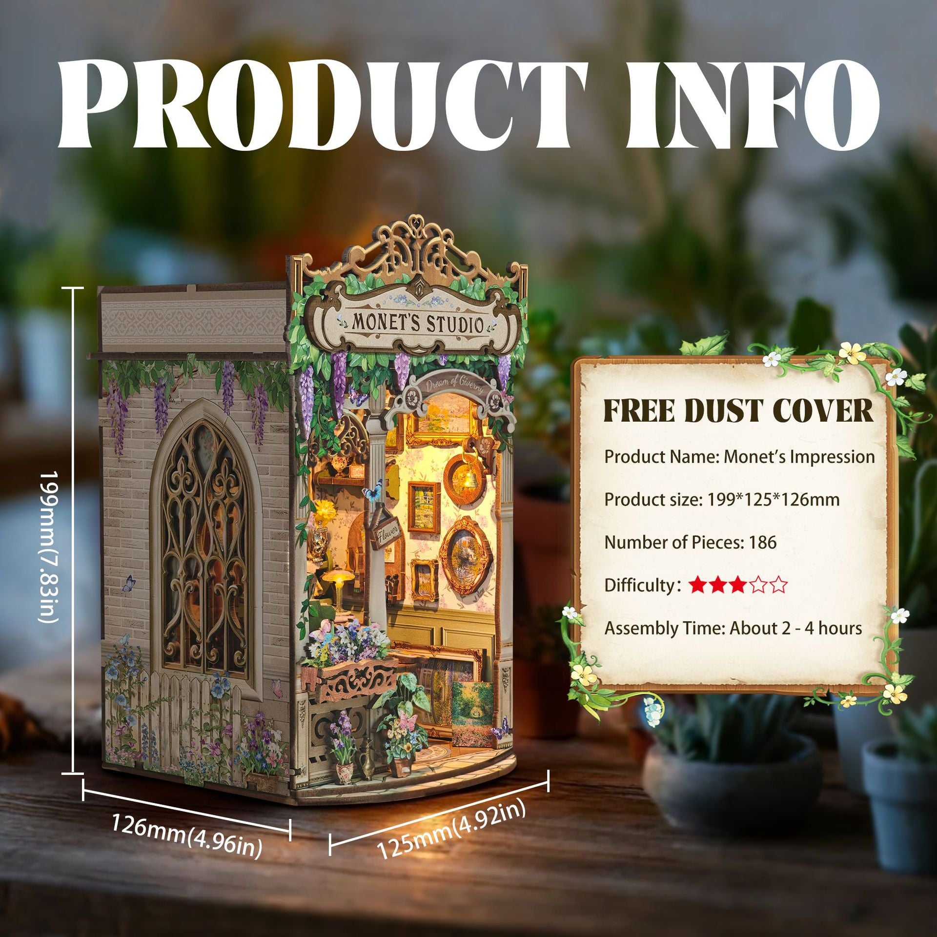 Monet's Impression DIY Book Nook