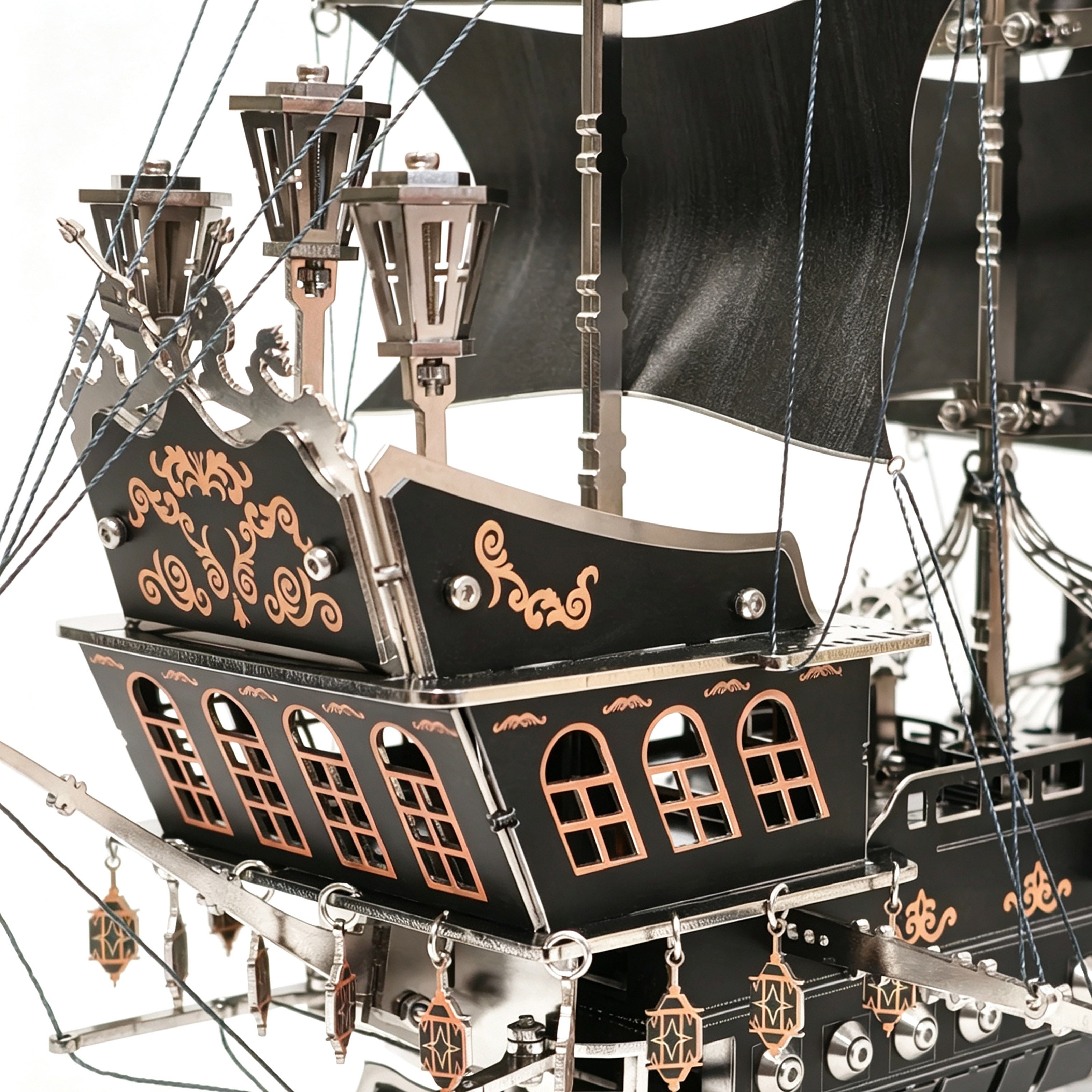 Pirate Ship 3D Metal Model