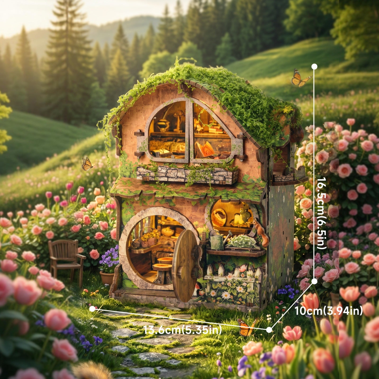 Green Vine DIY Miniature House