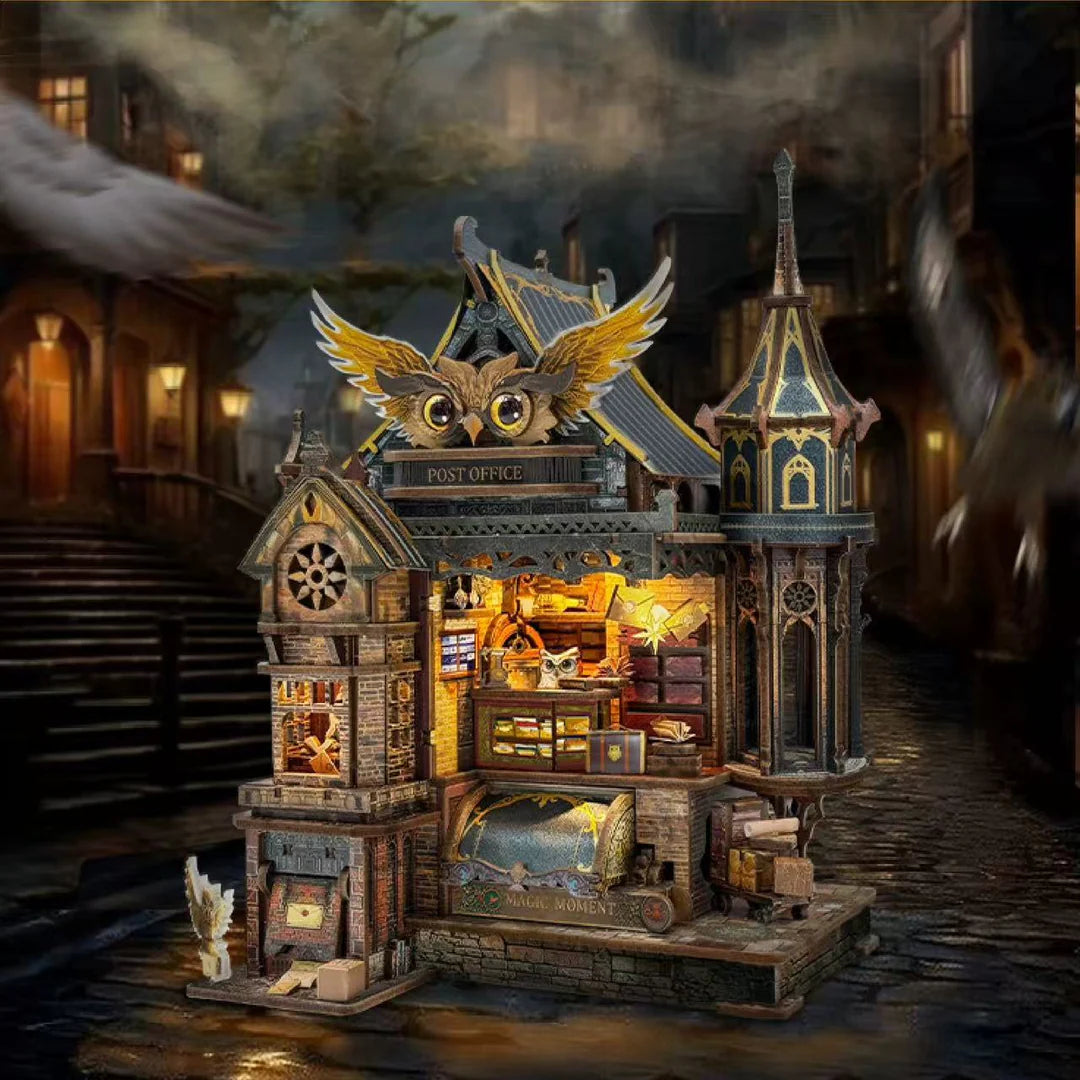 Owl Post Office 3D Wooden Kit
