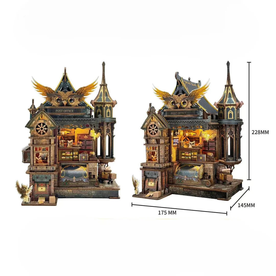 Owl Post Office 3D Wooden Kit