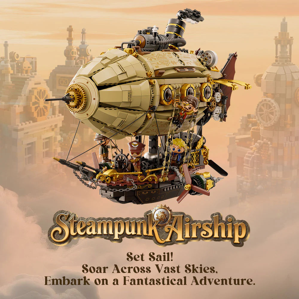 Steampunk Airship 3D Plastic Kit