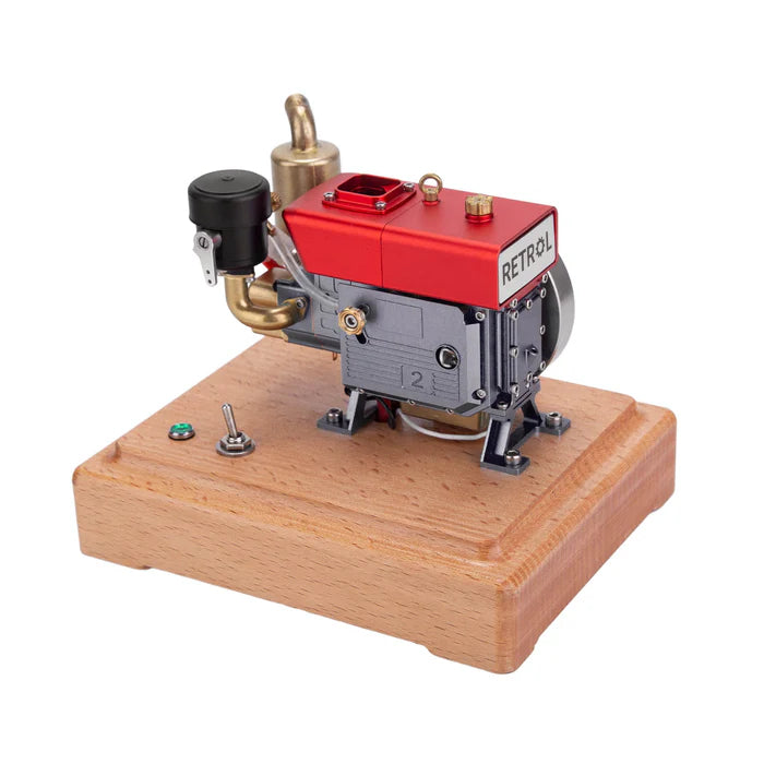 MUSA 1/8 2.2cc Mini Evaporative Water-cooled Single-cylinder Four-stroke Gasoline Internal Combustion Engine Model