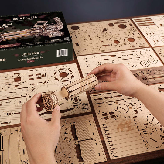Rotating-Barrel Machine 3D Wooden Puzzle