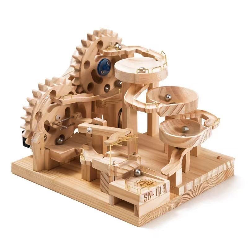 Mechanical ball track 3D Wooden Puzzle