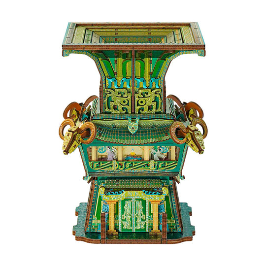 Four-goat Square Zun 3D Puzzle