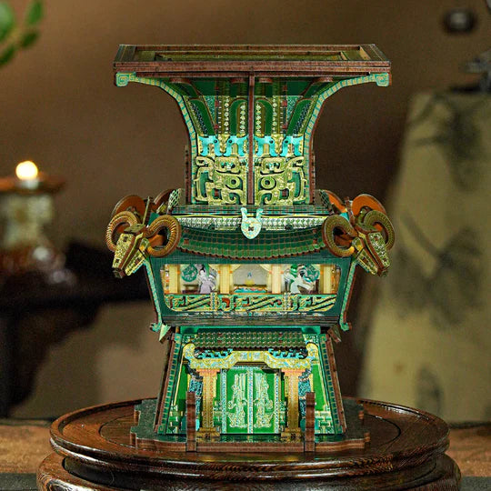 Four-goat Square Zun 3D Puzzle