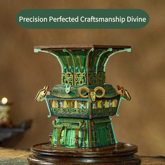 Four-goat Square Zun 3D Puzzle