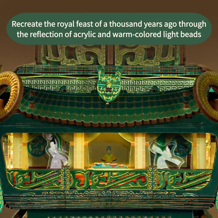 Four-goat Square Zun 3D Puzzle