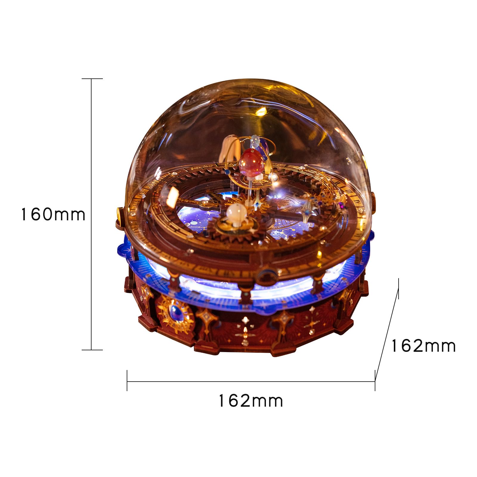 Planisphere Rotating World Globes Metal Puzzle