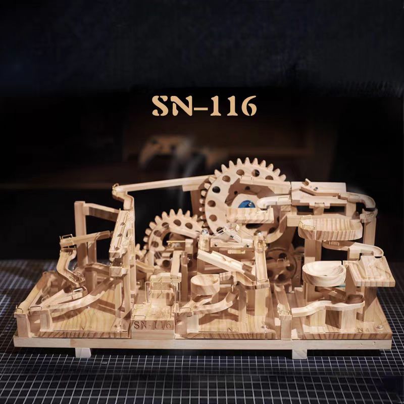 Mechanical ball track 3D Wooden Puzzle