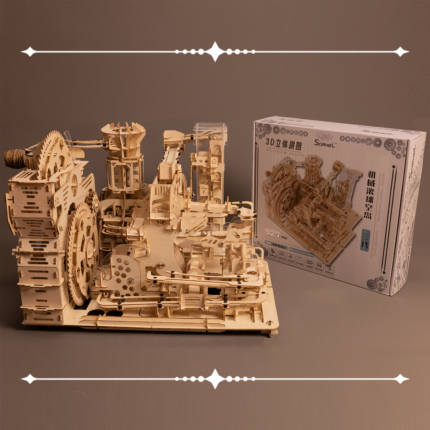 Mechanical Air Island Marble Run NEW Version