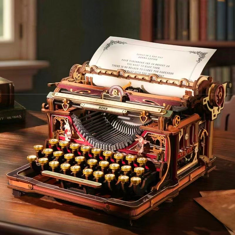 Fairy Tale Typewriter 3D Wooden Puzzle