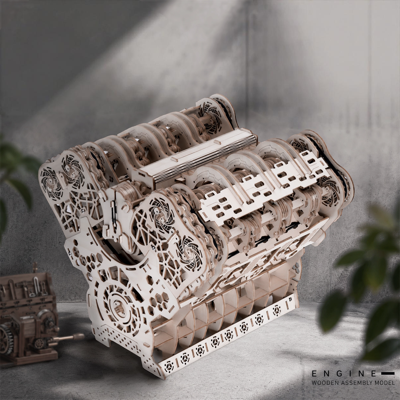W12 Engine 3D Wooden Puzzle