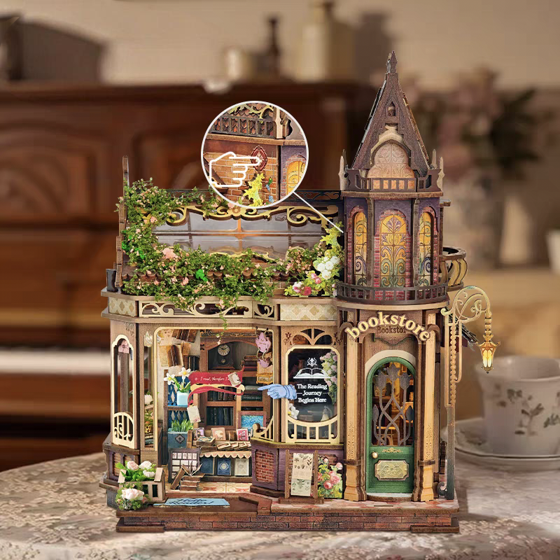 Flower Library DIY Miniature House