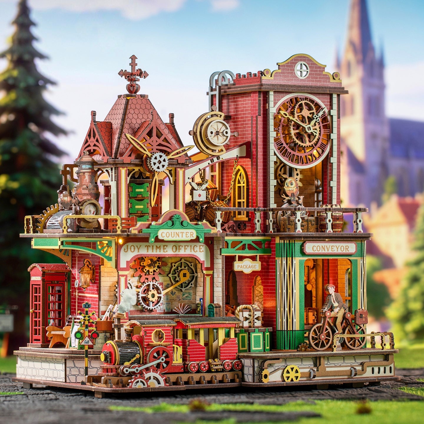 Time Post Office 3D Wooden Puzzle