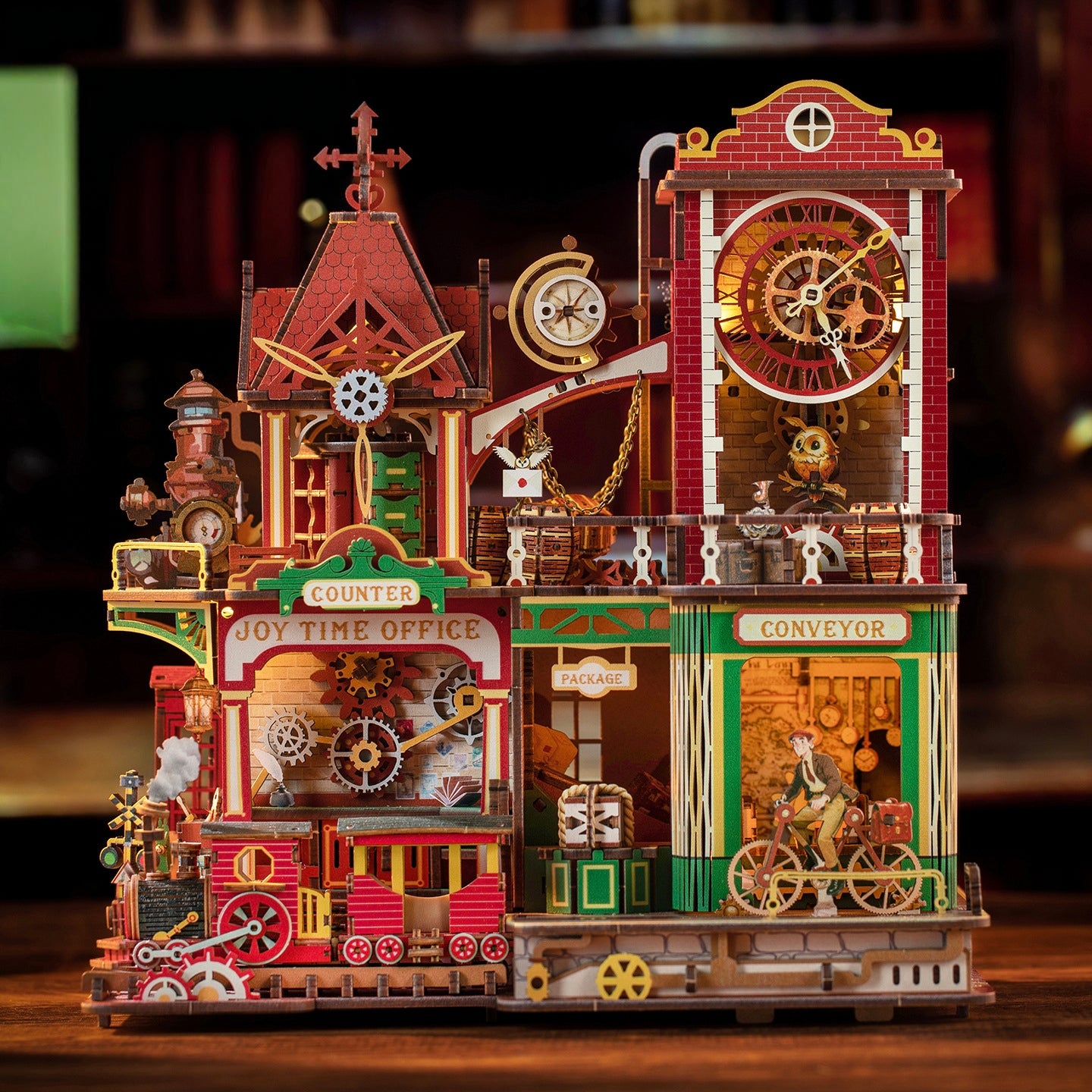 Time Post Office 3D Wooden Puzzle