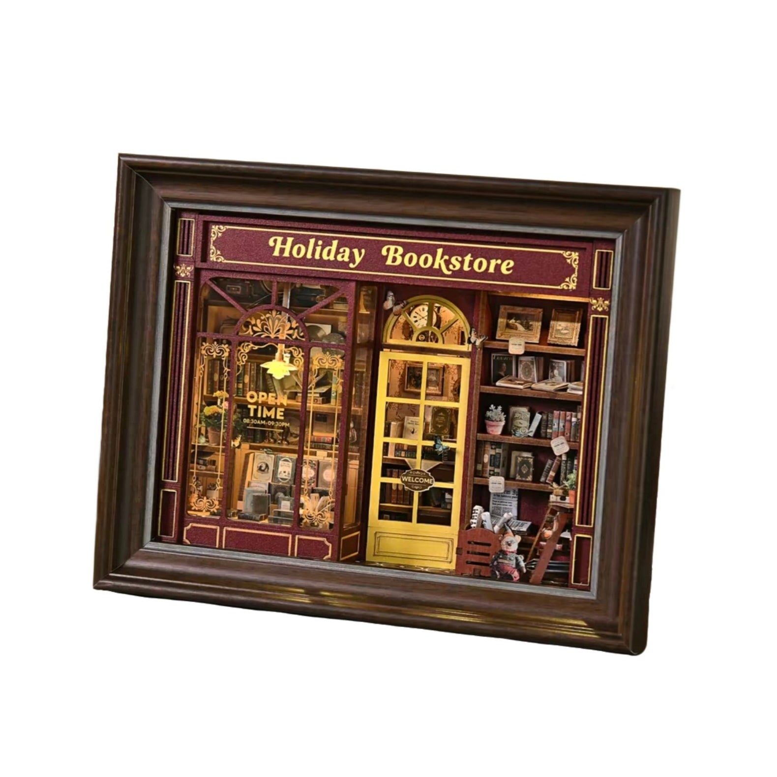 Holiday Bookstore DIY Miniature House