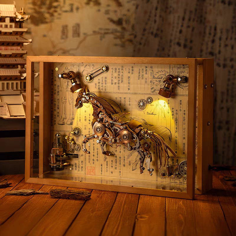 Mechanical Horse 3D Metal Model