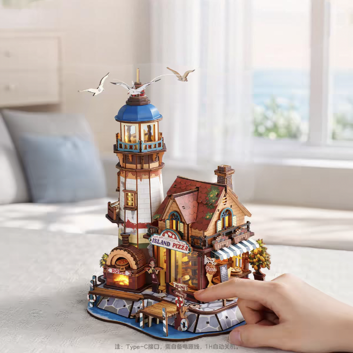 Island Pizza 3D Wooden Puzzle