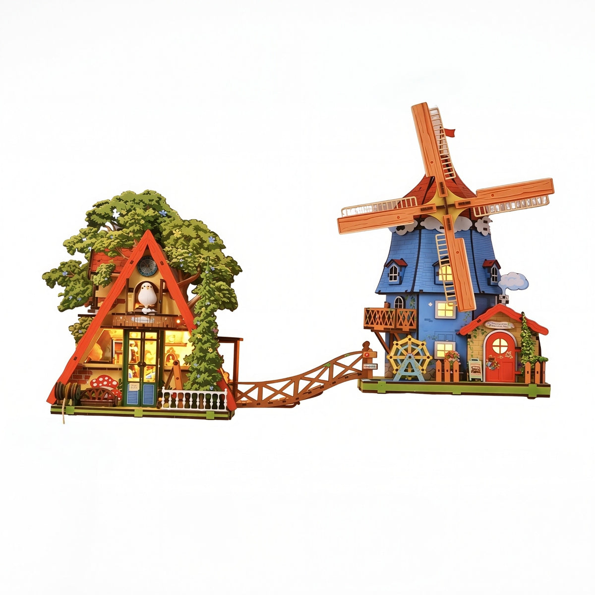 Windsong Town 3D Wooden Puzzle