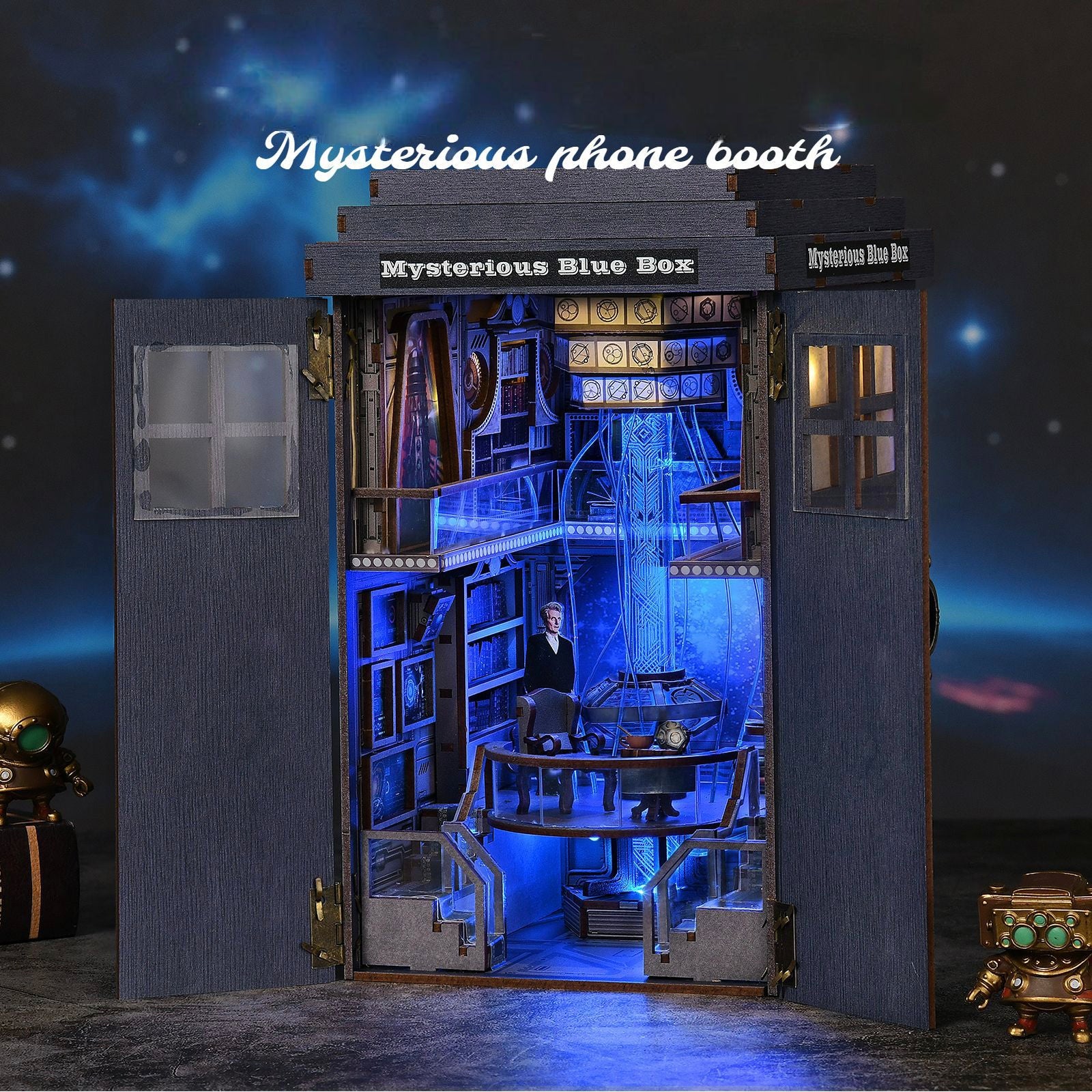 Mysterious Phone Booth Book Nook