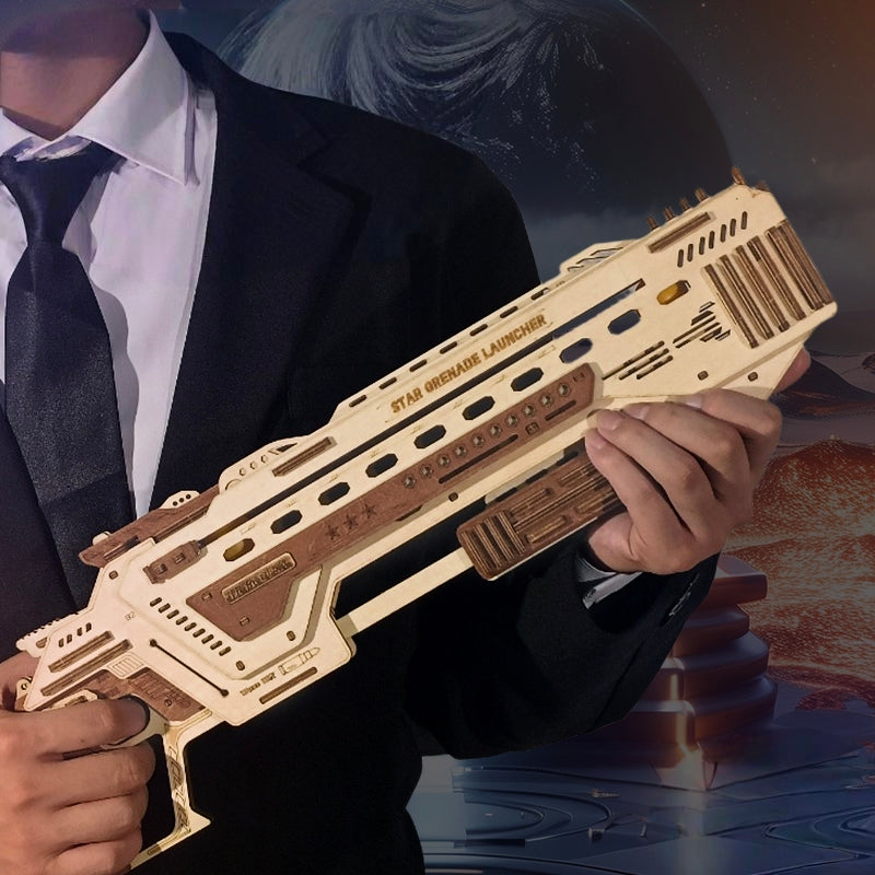 Star Grenade Gun 3D Wooden Puzzle
